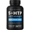 NutraChamps 5-HTP 200mg | 120 Vegan Capsules | 5 HTP Supplement to Support Stress Relief, Brain Health, Enhanced Mood & Sleep | Pure 5HTP 100mg Pills Plus Co-Factors Vitamin B6 & Vitamin C