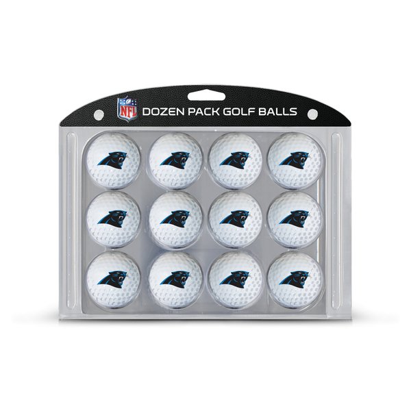 Team Golf NFL Carolina Panthers Golf Balls, 12 Pack Dozen Regulation Size Golf Balls, 12 Pack, Full Color Durable Team Imprint
