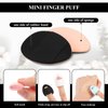8 Pieces Powder Puff Soft Velour Puff Triangle Makeup Puff Water Drop Finger Puff Beauty Makeup Sponge Makeup Powder Pad Makeup Tool for Loose Powder Foundation Concealer, Black, Blue, White, Pink