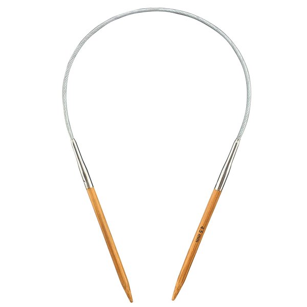 Mdoker Bamboo Circular Knitting Needle Size 7 16 Inch Circular Knitting Needles for Handmade Knitting DIY and Any Weaven Yarn Projects(US Size 7,4.5mm)