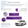 Dickno 4 PCS Car Door Sill Protector, 3D Carbon Fiber Auto Door Entry Edge Guard Protection Trim, Anti-Scratch Threshold Cover Strips, Sill Protection Sticker for Car SUV Truck (Purple)