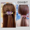 3 PCS Rhinestone Hair Clips Duckbill Flower Butterfly Hair Barrettes, Luxury Fancy Glitter Sparkly Crystals Decorative Flower Hair Claws Clips, Adult Hair Jewelry For Women Crystal Thick Hairpin