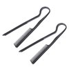 FRCOLOR 2pcs V-shaped Hair Clip Comb Hair Straightener Comb Straightening Comb for Hair Hairdressing Styling Hair Straightener Flat Iron Brush V-shaped Comb Plastic Hair Comb Travel Smooth