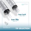 BH Supplies 5mL Luer Lock Tip Syringes (No Needle) - Sterile, Individually Wrapped - 100 Syringes