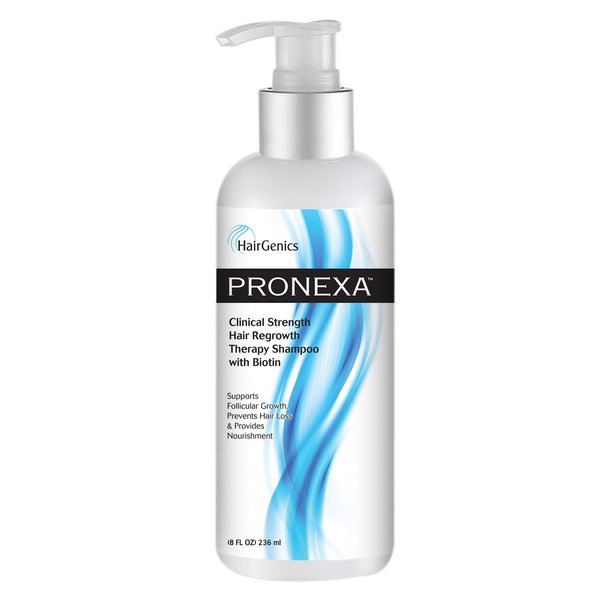 Hairgenics Pronexa Clinical Strength Hair Growth & Regrowth Therapy Hair Loss Shampoo With Biotin, Collagen, and DHT Blockers for Thinning Hair, 8 fl. oz.