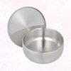 ARTIBETTER Stainless Steel Shaving Bowl with Lid Shaving Soap Bowl Mens Shave Soap Cup For Shaving Soap & Cream(Silver)
