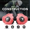 Decibullz - Custom Molded Earplugs, 31dB Highest NRR, Comfortable Hearing Protection for Shooting, Travel, Swimming, Work and Concerts (Red)