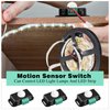 3 Packs 12 V 24 V PIR Sensor Adjustable LED c Black Infrared Motion Detector Body Motion Sensing Light Switch PIR Controller with Embedded PIR Probes for Flexible LED Strip Lights