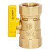 Eastman 3/4 Inch FIP Straight Gas Ball Valve with 1/4-Turn Handle, Brass Plumbing Fitting, 60011