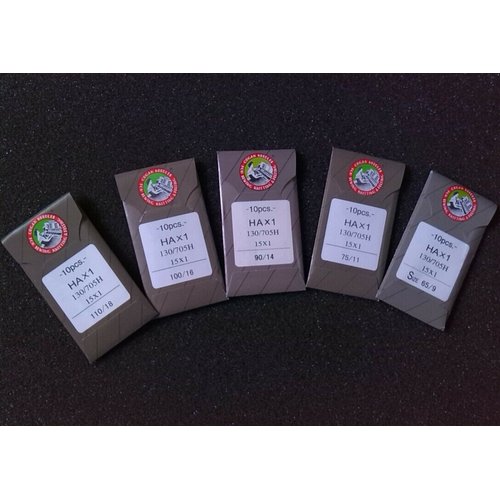 50 Pieces HOME SEWING MACHINE NEEDLES ASSORTMENT (ORGAN 15X1 SIZE#9,11,14, 16, 18) 10pcs per size