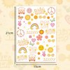 Crazy Night Groovy 70s Temporary Tattoos - 132 Styles | Flower Power Birthday Party Supplies, Good Vibes Smiley Favors, Hippie Party Accessories