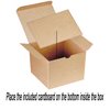 Xxcxpark 30 PCS Brown Kraft Gift Boxes 5x5x3.5, Party Favor Kraft Paper Gift Packaging Box with Lid for DIY Crafting, Cube, Cupcake, Kraft Present Boxes for Birthday, Wedding