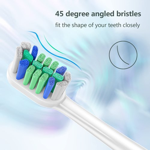 Replacement Toothbrush Heads Compatible with Philips Sonicare Electric Toothbrushes, 8PCS, Refills for ProtectiveClean Handles 4100 5100 1100 2100 5300 6500 7500