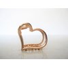 Generic Medium/small dark silver or rose gold heart shaped metal hair claw clip (Primary color: Gold), 1 Count (Pack of 1)