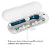 Nincha Plastic Electric Toothbrush Travel Case for Oral-B Pro Series, 3 packs (White&Blue&Green)