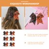 Healvian 18 pcs Halloween Hair Ties,Halloween Bow Hair Ropes,Spider Web Bow Hair Ropes,Ponytail Holders Headdress,Halloween Hair Bow Scrunchies,Halloween Bow Hair Accessories for Women Girls