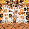 Basketball Party Decorations, Basketball Birthday Party Supplies, Include Plates, Basketball Banner, Tablecloth, Napkins, Cutlery, for Kids Boys Basketball Fans Birthday, Serves 20