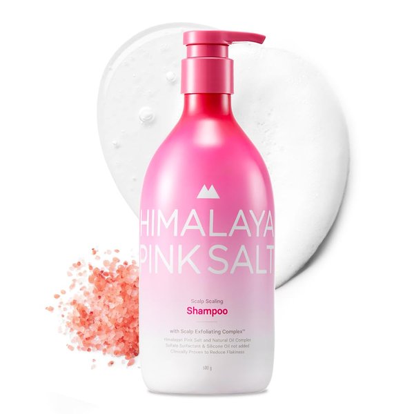 HIMALAYA PINKSALT Scalp Scaling Shampoo - Clarifying Shampoo for Build Up - Clincally Proven Scalp Exfoliator with AHA, PHA - Apple Cider Vinegar, Natural Oil, Silicone-Free, Sulfate Free (21.1oz.)