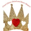 Cute Tiny Queen of Hearts Crown for Queen of Hearts Costumes, Alice in Wonderland Cosplay, and Villains Costumes. Great Tiny Crown/ Queen of Hearts Costume Accessories for Women. Gold Crown for Women