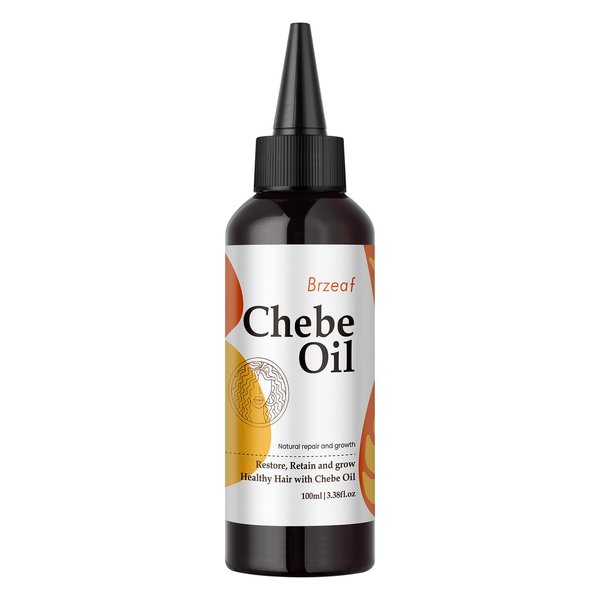 Brzeaf Natural Chebe Oil for Hair Growth Made Chebe Powder from Chad 3.38OZ, Moisturizing & Promote Hair Growth, African Chebe Scalp Oil, Chebe Hair Oil, Deter Hair Breakage&Hair Deep Conditioning