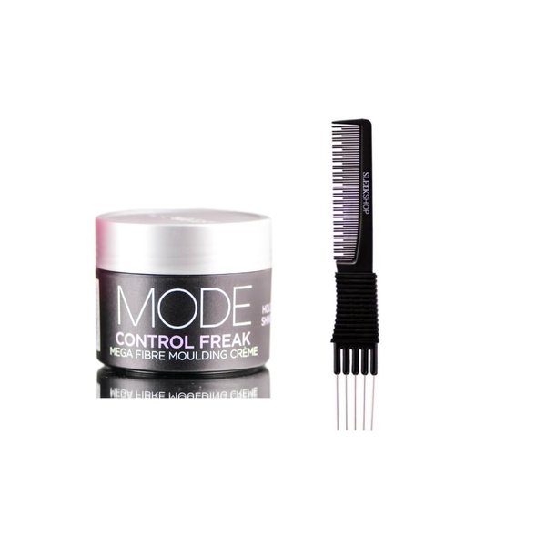 yper Affinage Control Freak Moulding Creme (2.54 oz) with Teasing Comb Pack 1