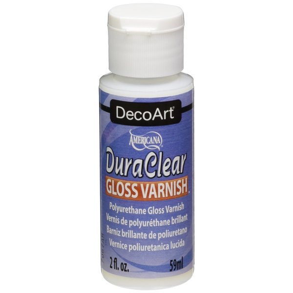 DecoArt DuraClear Gloss Varnish-2oz, 2 Fl Oz (Pack of 1), Blue