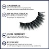 AkesuLash Magnetic Eyelashes with Eyeliner Kit- 10 Pairs 3D Cat-eye Magnetic Lashes Kit with Applicator,Updated 4 Tubes of Magnetic Liner & Natural Look, Reusable, Easy to Apply