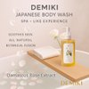 DEMIKI Hydrating Body Wash for Sensitive & Dry Skin, White Rose Scent, Nourishing Shower Oil for Women, Winter Moisture Care, Sulfate-Free, Paraben-Free, Dye-Free, 10 fl oz