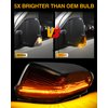 NEIFILES LED Side Mirror Turn Signal Lights Compatible with Mercedes Benz Sprinter W906/ VW Crafter 2006-2021 Amber Mirror Indicator Lamps Smoked Lens