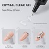 GAOY Rhinestone Glue for Nails, 15g UV Nail Gem Glue Gel, 3D Nail Art Gel for Nail Charms, Gems and Jewels Decoration