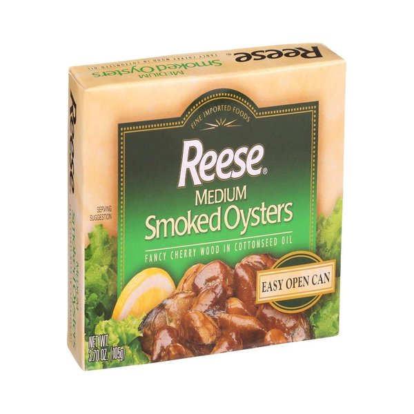 Reese, Oysters Smoked Regular, 3.7 Ounce