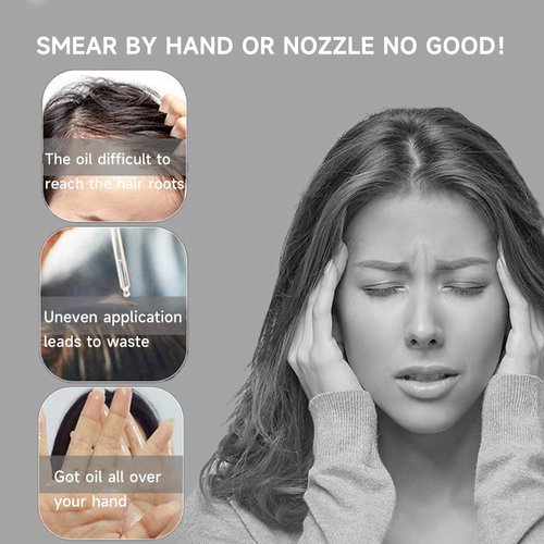 Comblor Scalp Applicator Comb, Hair Oil Applicator Brush,Scalp Massager for Hair Growth, Scalp Applicator Essential Oil Serum Liquid Guiding Comb, Hair Root Treatment Comb Bottle for Men Women