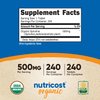 Nutricost Organic Spirulina 500mg, 240 Tablets - Gluten Free, Non-GMO