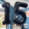 Black 14 Number Balloons, 40 Inch Giant Number 14 Balloons Foil Mylar Helium Black Number Balloons for 14th Birthday Party Supplies Anniversary Event Celebration Decorations