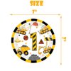 118 Pcs Construction 1st Birthday Party Decor Dump Truck One Years Old Disposable Paper Plates Napkins Forks Cups Tablecloth Banner Dinnerware for Im Digging Being 1 Bday Baby Shower Party Supplies