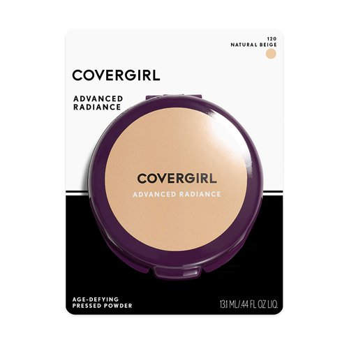 Covergirl Advanced Radiance Age-defying Creamy Pressed Powder, Natural Tone, 2 Count, Creamy Natural