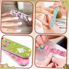 Lanties 45 Pcs Christmas Nail Files EVA Nail Boards Double Sided 9 Styles in Random Quantity Emery Board Nail Sanding File Nail Buffer Polisher Nail Art Manicure Tools