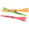 Performance 2.75’’ Plastic Golf Tees, Neon Mix, 30 Pack