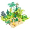 Hayder Jungle Trees Plants Building Blocks with Baseplates, Botanical Parts Leaf Flower Forest Plants Pieces Garden Scenery Building Bricks Toys Compatible with All Major Brands