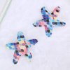 Starfish Hair Clips Laser Glitter Mermaid Hair Clip Glitter Sea Star Hair Barrettes Hair Alligator Clips for Women Girls Beach Birthday Party Cosplay Costume Accessories Gift 8pcs (Royal Blue)