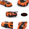 iPariser Toy Cars McLaren Senna Model Orange Alloy Collectibles Die-cast Vehicles with Sound and Light