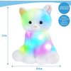 Houwsbaby Light up Cat Stuffed Animal LED Glowing Kitty Plush Toy Floppy Kitten Toy Night Lights Birthday Gifts for Kids Toddler Girls, White, 12''