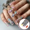 4 Pcs Rhinestone Picker Tool Rhinestone Applicator Adhesive Wax Pencil Diamond Art Tools Gem Pick up Tools Nail Point Drill Pen Dotting Wax Pencil with Pencil Sharpener for Nail Art DIY