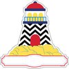 Barker Creek Double-Sided Cut-Outs, Nautical Chevron, School Accents, Bulletin Boards, Party Decorations, Office, Home Learning, Classroom and School Decor, Double-Sided 5.5" high, 36 per Pkg (2203)