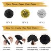 2025 Happy New Year Decorations Kit New Years Eve Party Supplies for Happy New Year Decorations 2025 Black Gold Happy New Year Decor