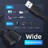 ANDTOBO 【2024 Upgraded】 USB 2.0 A Male to 2 Dual USB Female Jack Y Splitter Hub Power Cord Extension Adapter Cable