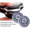 SW-S7105 Replacement Shaver Head Blades Compatible with SW-S7105 Waterproof Electric Razor Wet & Dry Rotary Shavers With Clean Brush