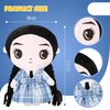 BAOWEI Plush Toy Doll Set with 3 Dress-Up Outfits,10 Inch Soft Plush Stuffed Halloween Monster Doll with Dresses,Birthday Gift DIY Toys for Girl,Boys,Kids and Fans