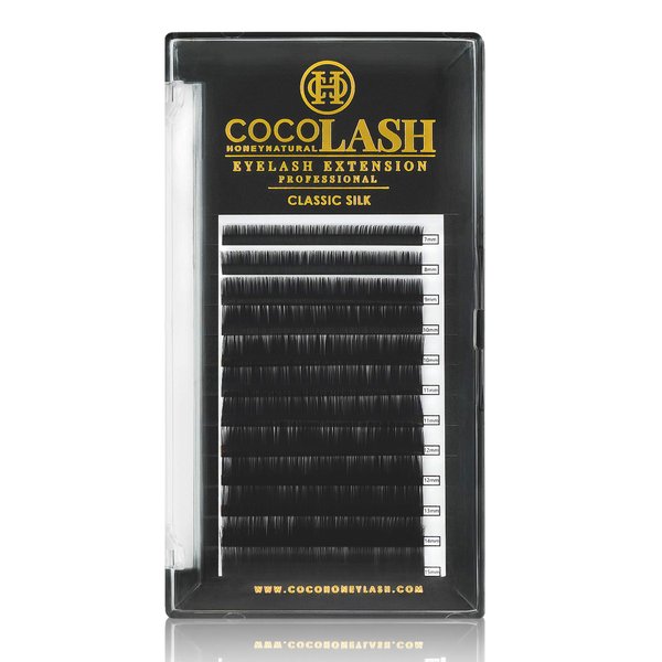 COCO Honey Lash Eyelash Extensions, Classic J Curl [0.20mm], Faux Mink Individual Lash Extensions (Length: 10mm)