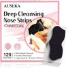 AUSLKA Blackhead Pore Strips,(120 Counts) Blackhead Remover - Deep Cleansing Charcoal Strips - Black Head Nose Strips - Black Head Remover